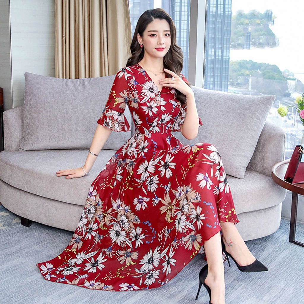 Floral Muse Midi Dress