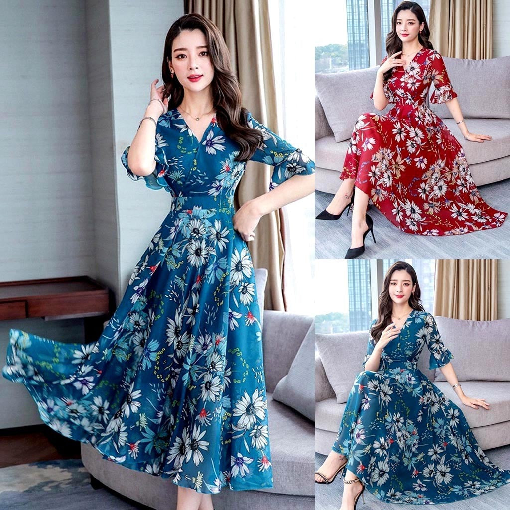 Floral Muse Midi Dress